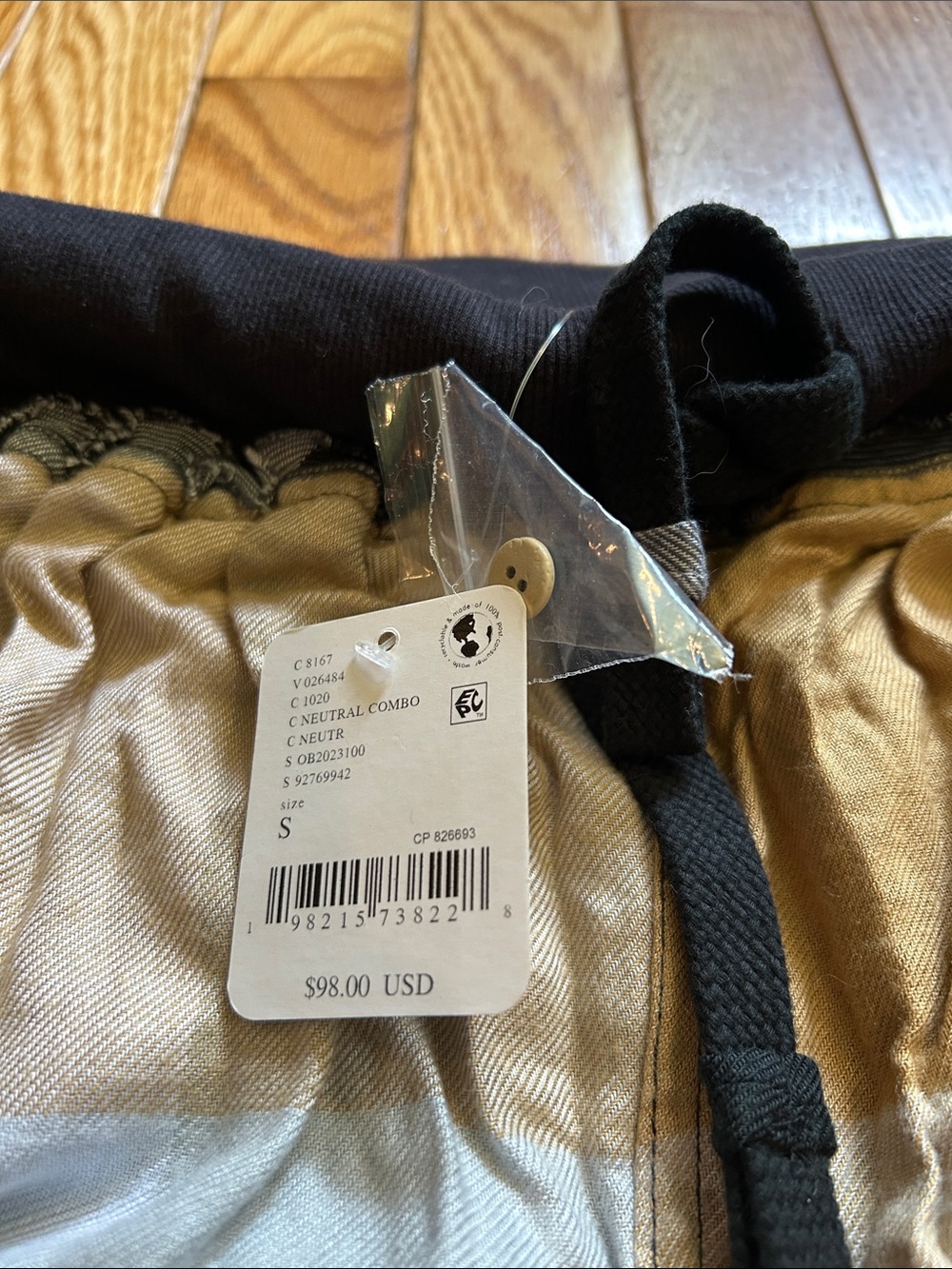 Free People Patchwork Joggers in Black, Gray & Cream NWTS - Picture 2 of 11